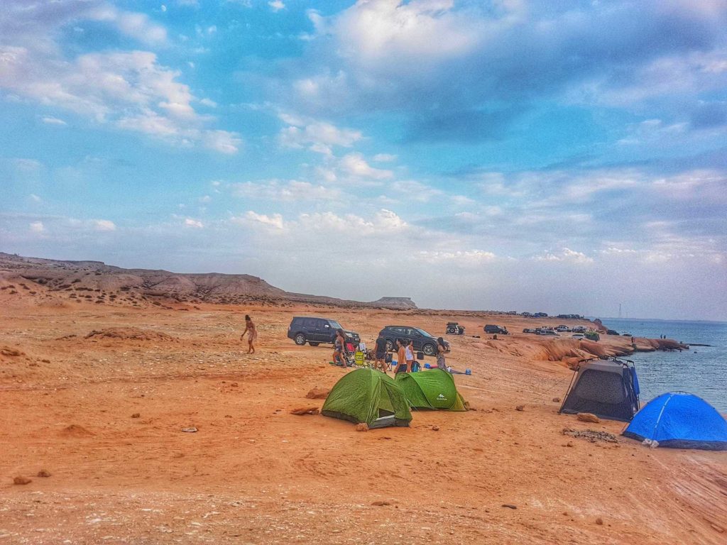 Camping at Shuweihat Island