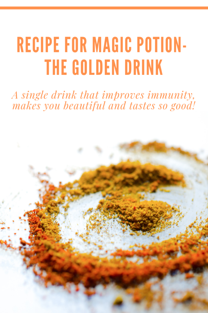Recipe for Magic Potion- Golden Drink.