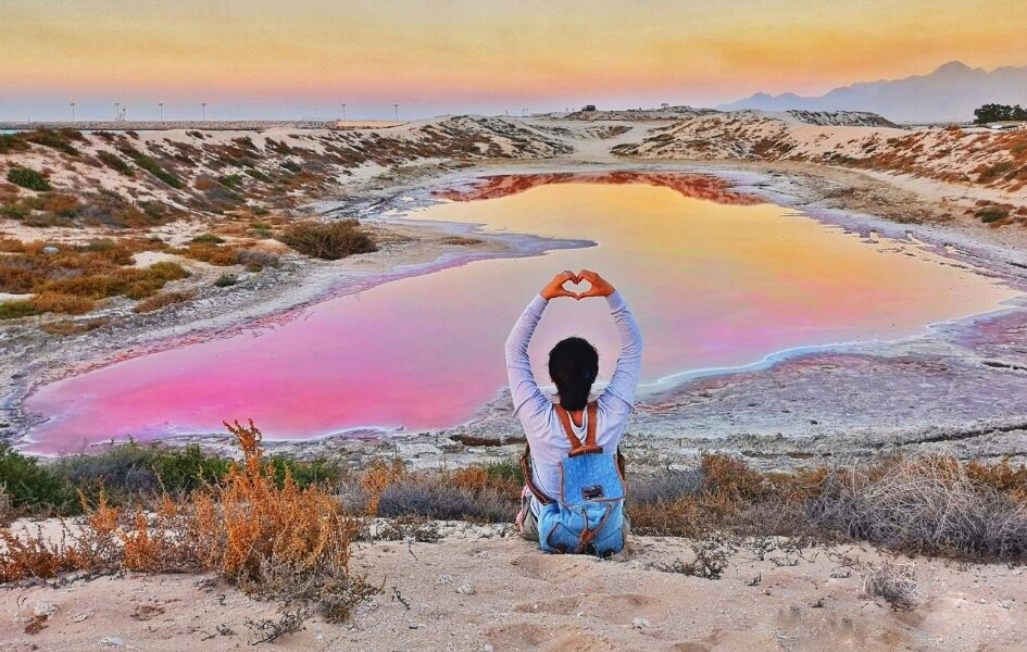 Mysterious Pink Salt Lake in the UAE! - World with Maria